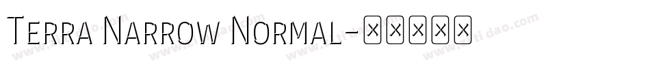 Terra Narrow Normal字体转换